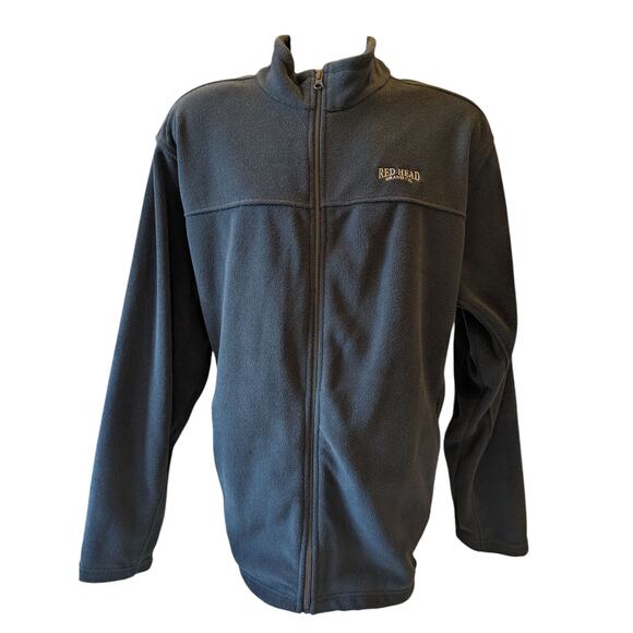 Redhead Fleece Jacket Mens XL Full Zip Black Outdoor Layer Hiking Field - Picture 5 of 14